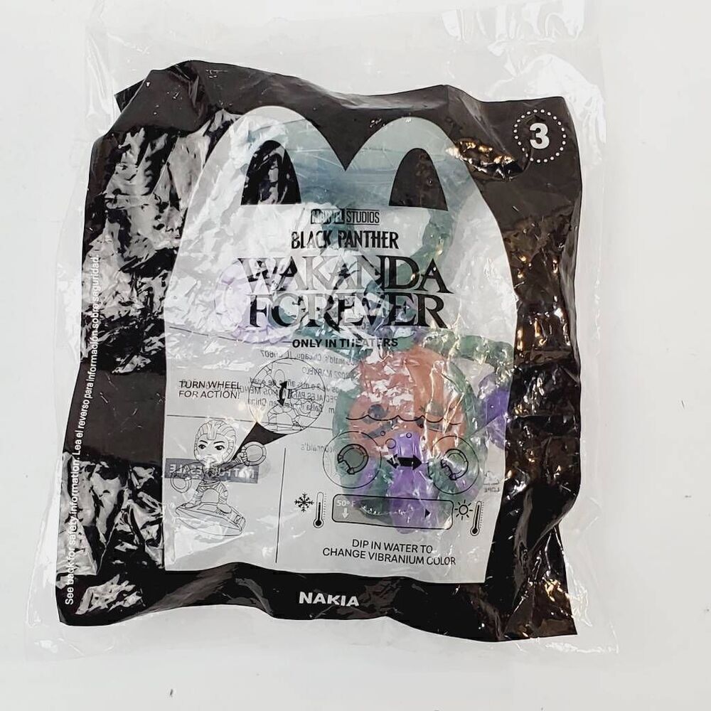 MARVEL STUDIOS BLACK PANTHER WAKANDA FOREVER #3 McDonald's Happy Meal toy